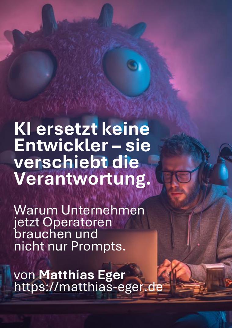 Titelseite des Whitepapers „Der Fluch der KI" von Matthias Eger