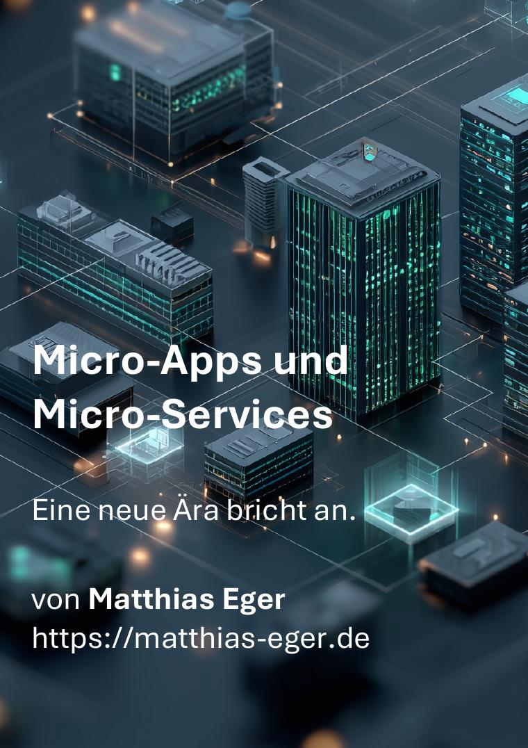 Titelseite des Whitepapers „Mikro-Apps und Mikro-Services" von Matthias Eger