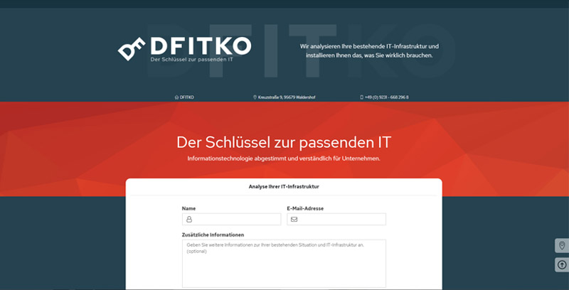 Homepage von DFITKO