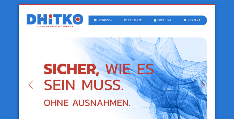 Homepage der DH-ITKO GmbH