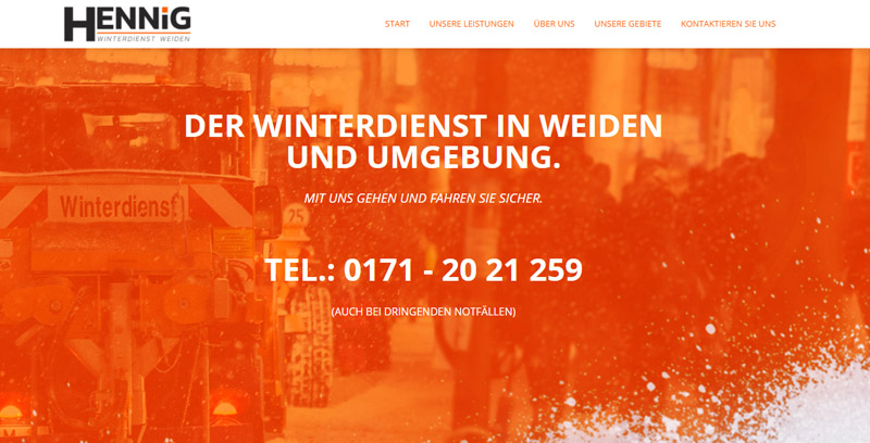 Homepage von HENNIG