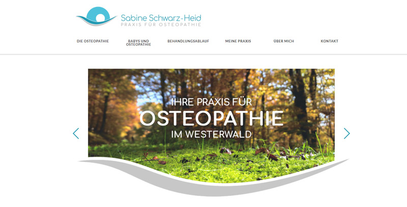 Homepage von Sabine Schwarz-Heid (Osteopathie Westerwald)