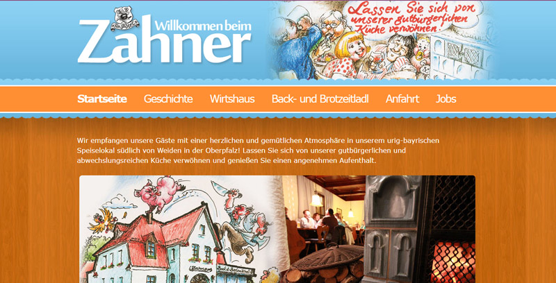 Homepage vom Zahner in Ullersricht